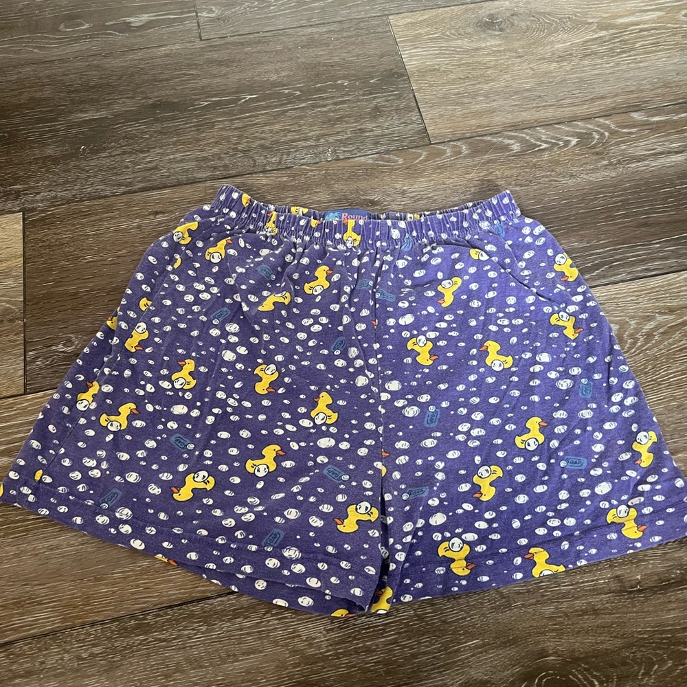 Vintage Purple Cartoon Character Pajama Shorts
